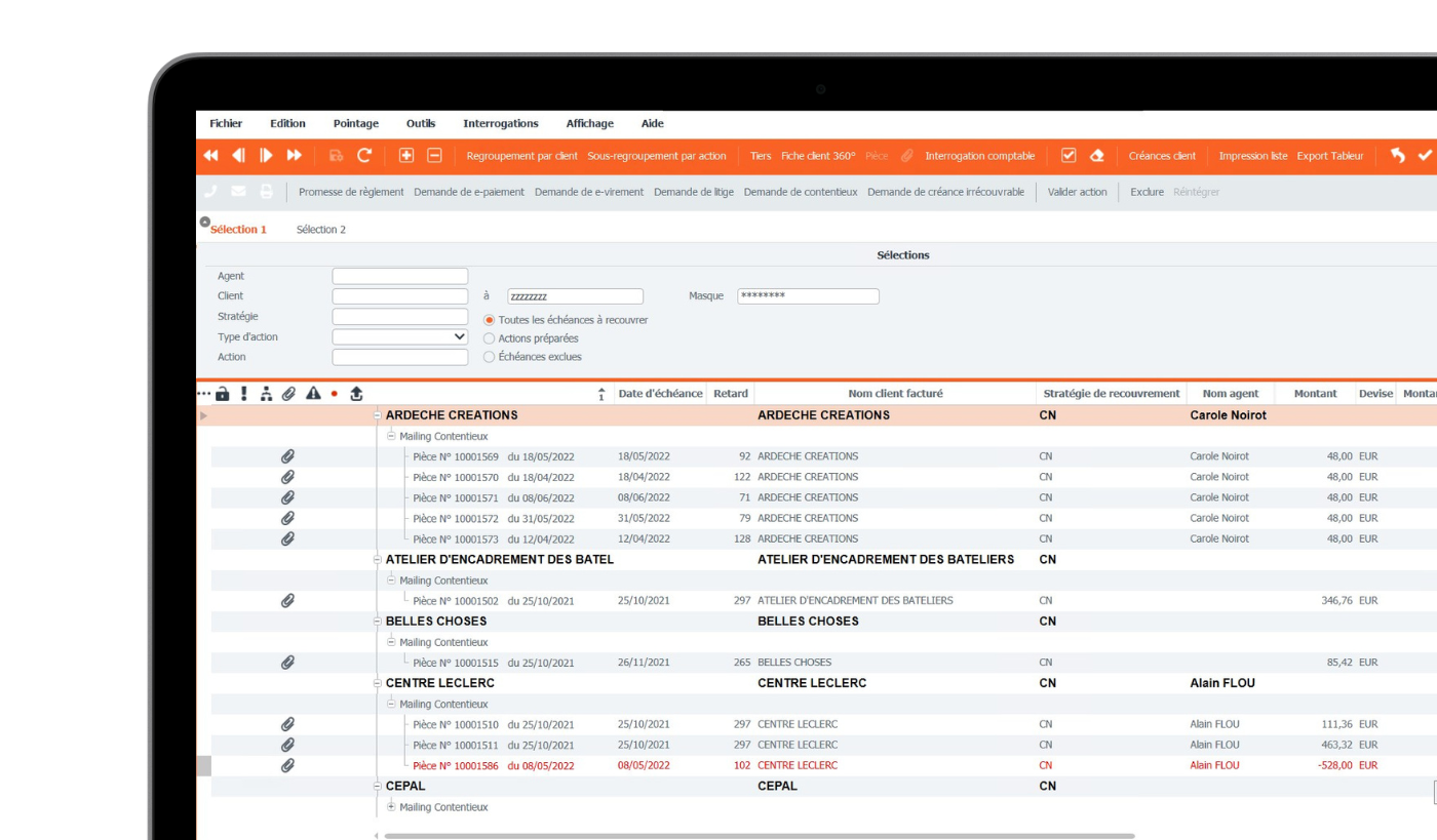 Comptabilité - créances clients
