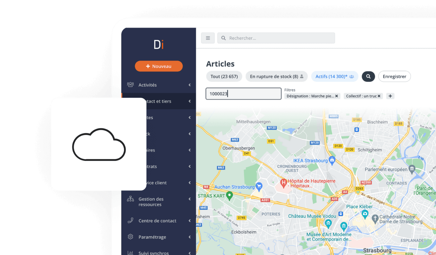 Profitez de nos logiciels ERP et CRM en mode SaaS