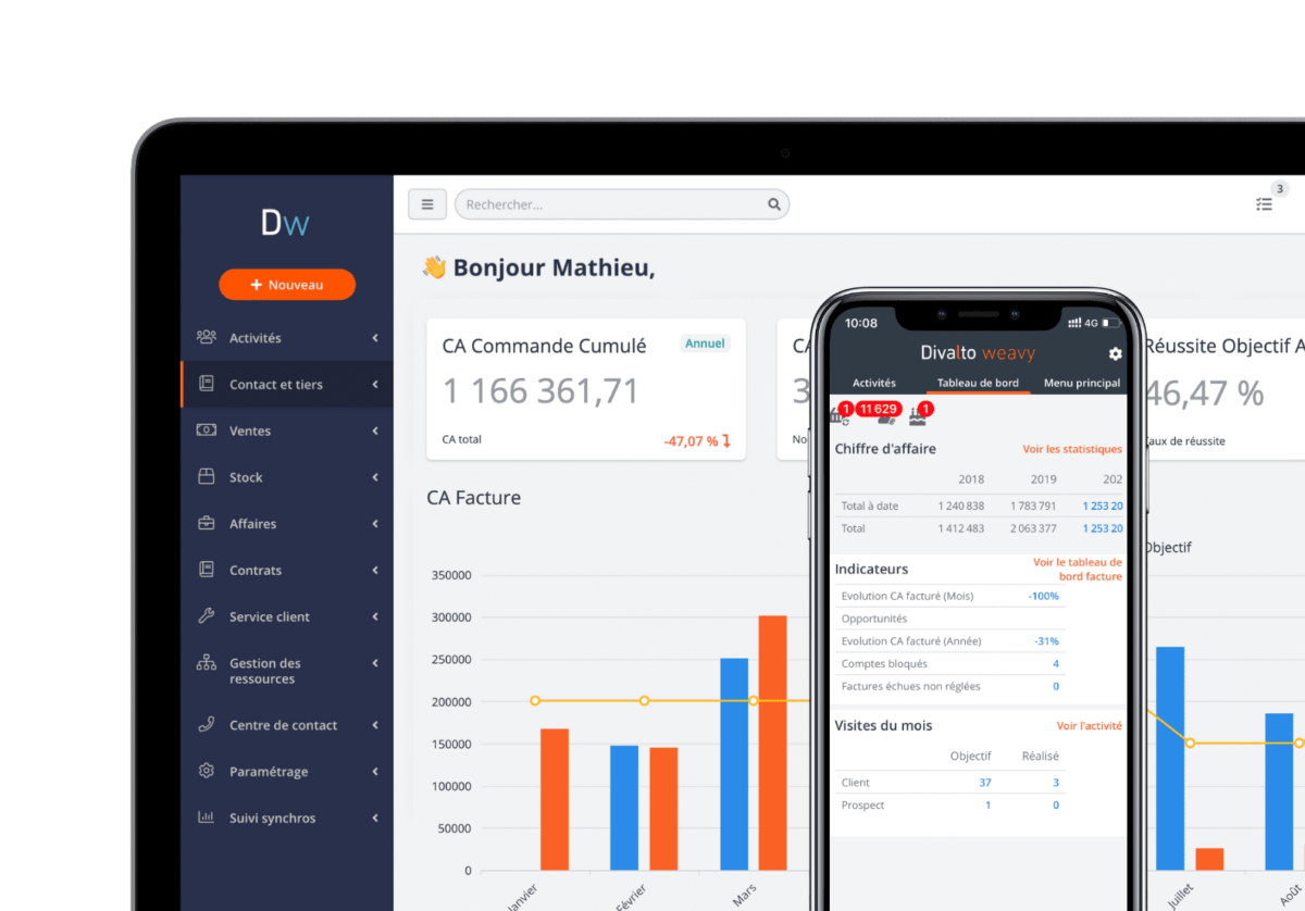 Logiciel CRM divalto weavy