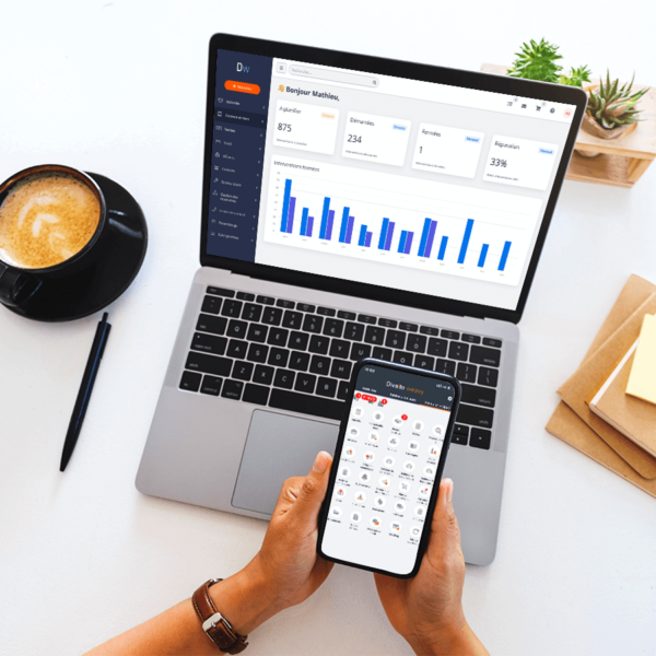 Logiciel CRM mobile et tablette divalto weavy
