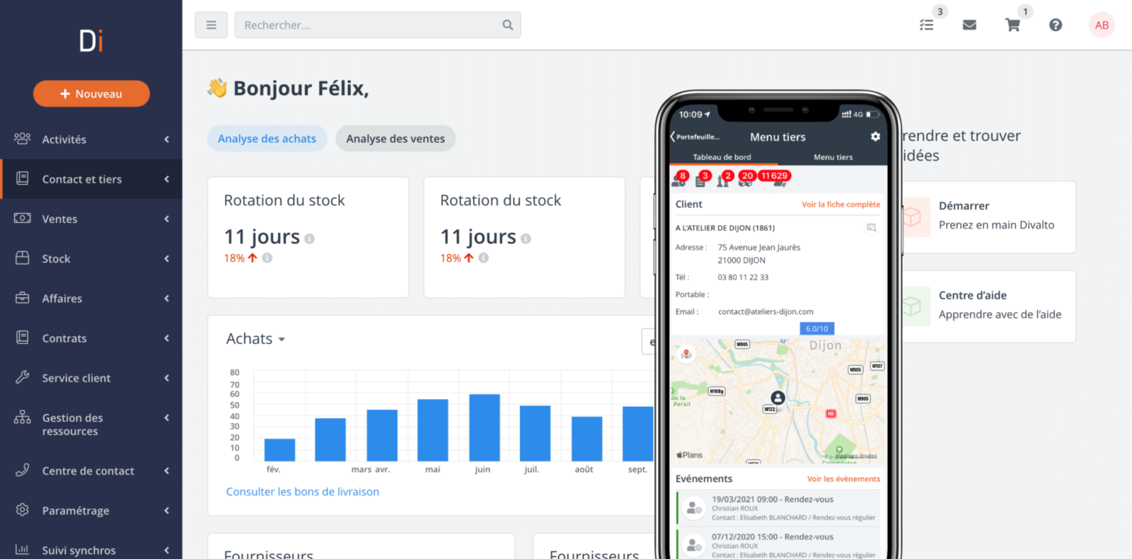 Logiciels Divalto ERP et CRM et solutions métiers dans le cloud