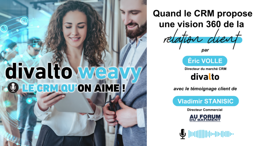 Visuel podcast CRM avec détails