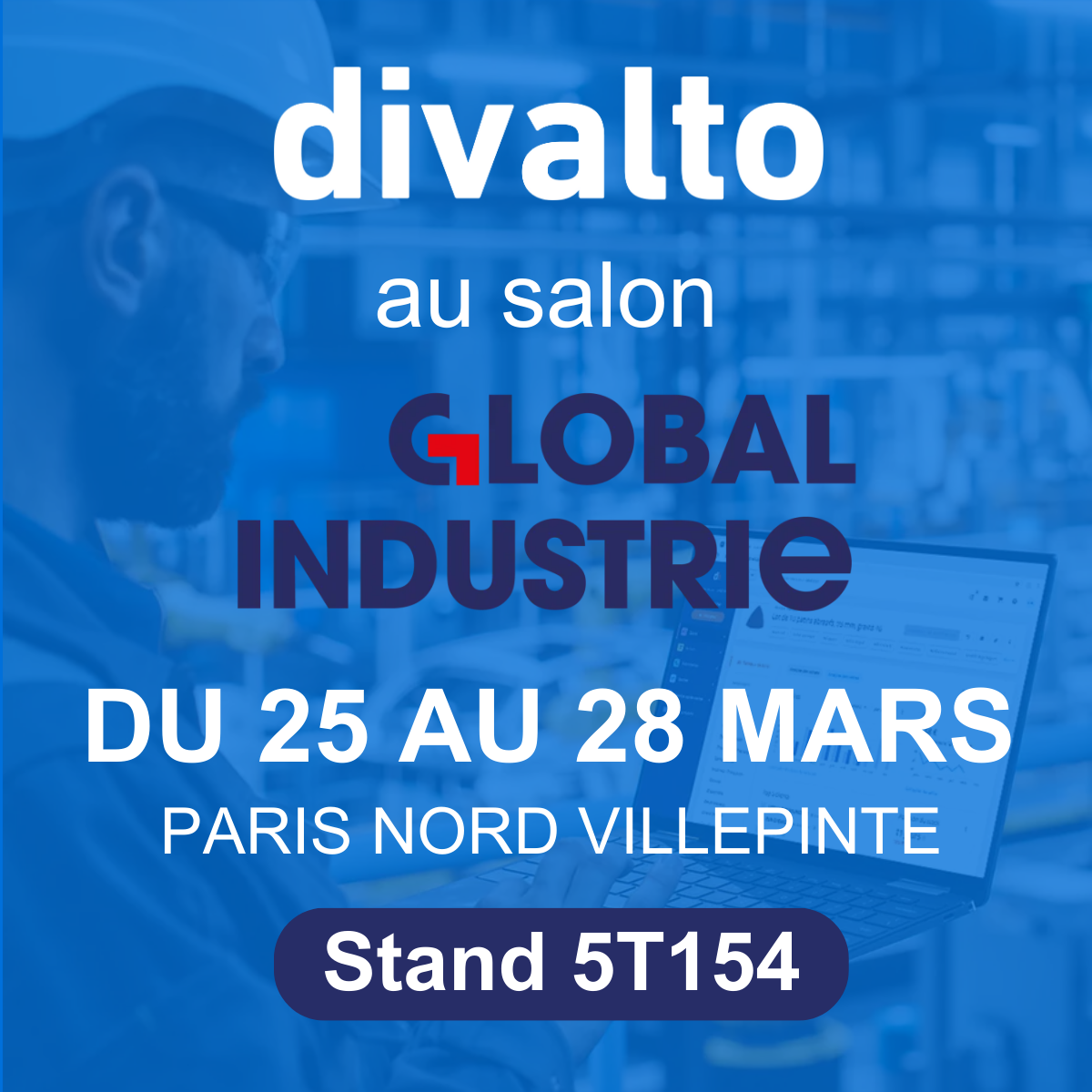 Visuel d'ambiance participation salon Global Industrie
